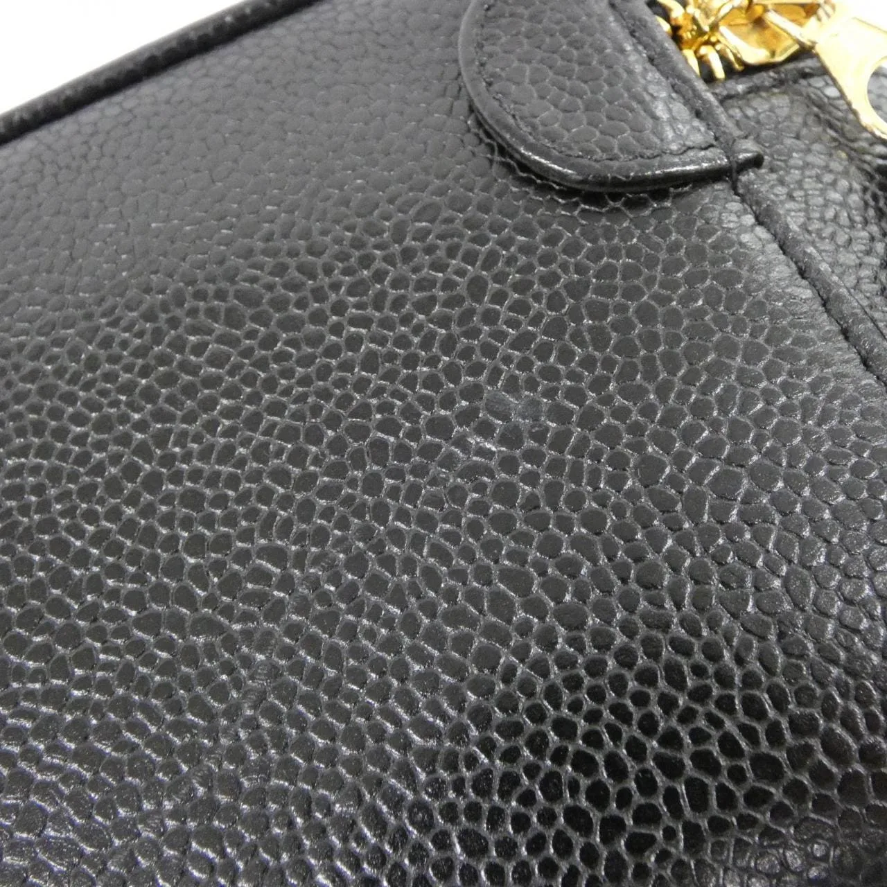 CHANEL 1997 Handbag Grained Calfskin 黑色 荔枝紋牛皮 中古品A - 縮圖 5