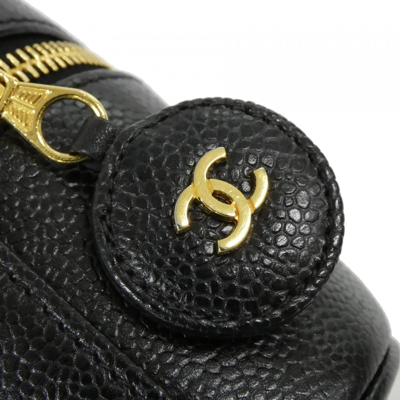 CHANEL 1997 Handbag Grained Calfskin 黑色 荔枝紋牛皮 中古品A - 縮圖 6