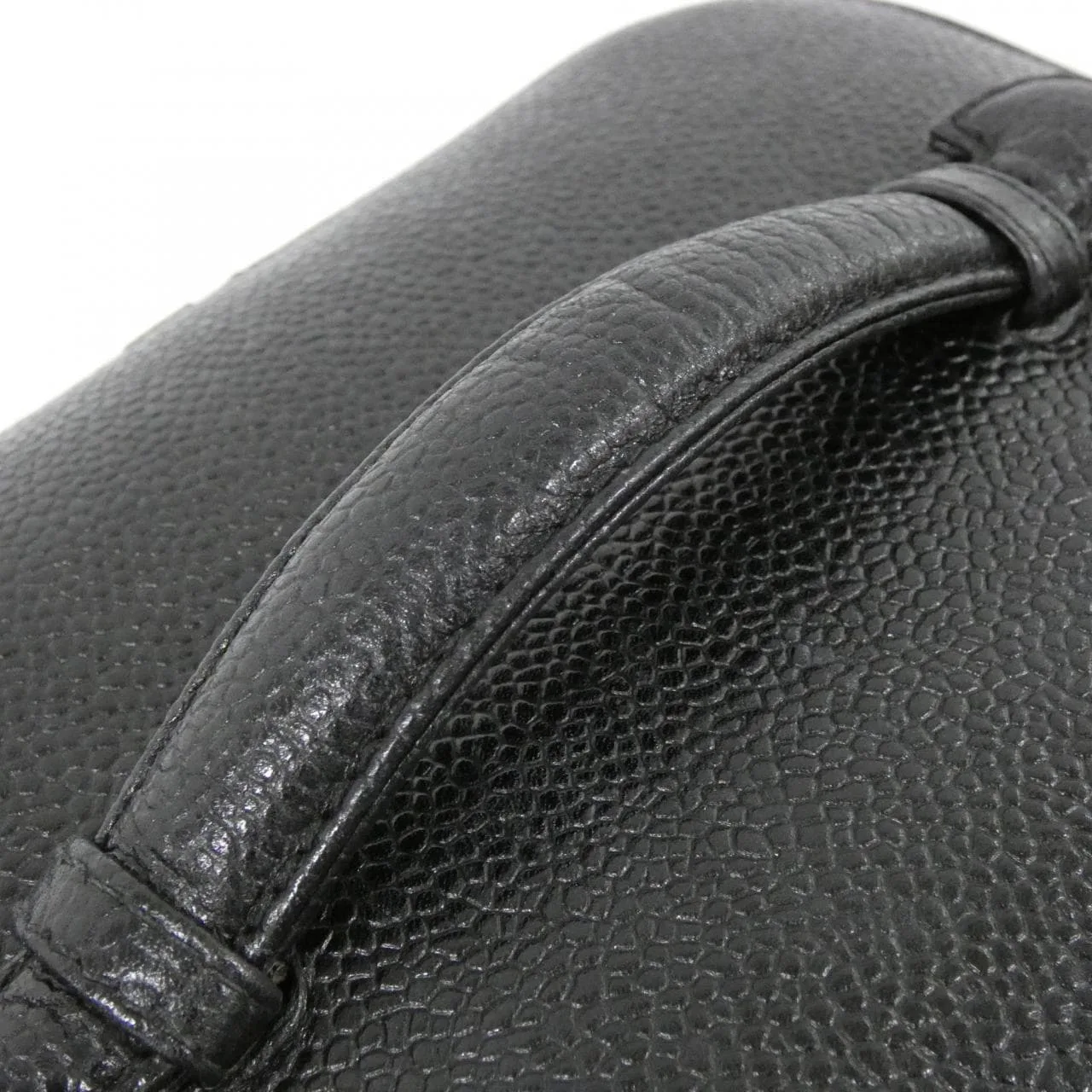 CHANEL 1997 Handbag Grained Calfskin 黑色 荔枝紋牛皮 中古品A - 縮圖 7