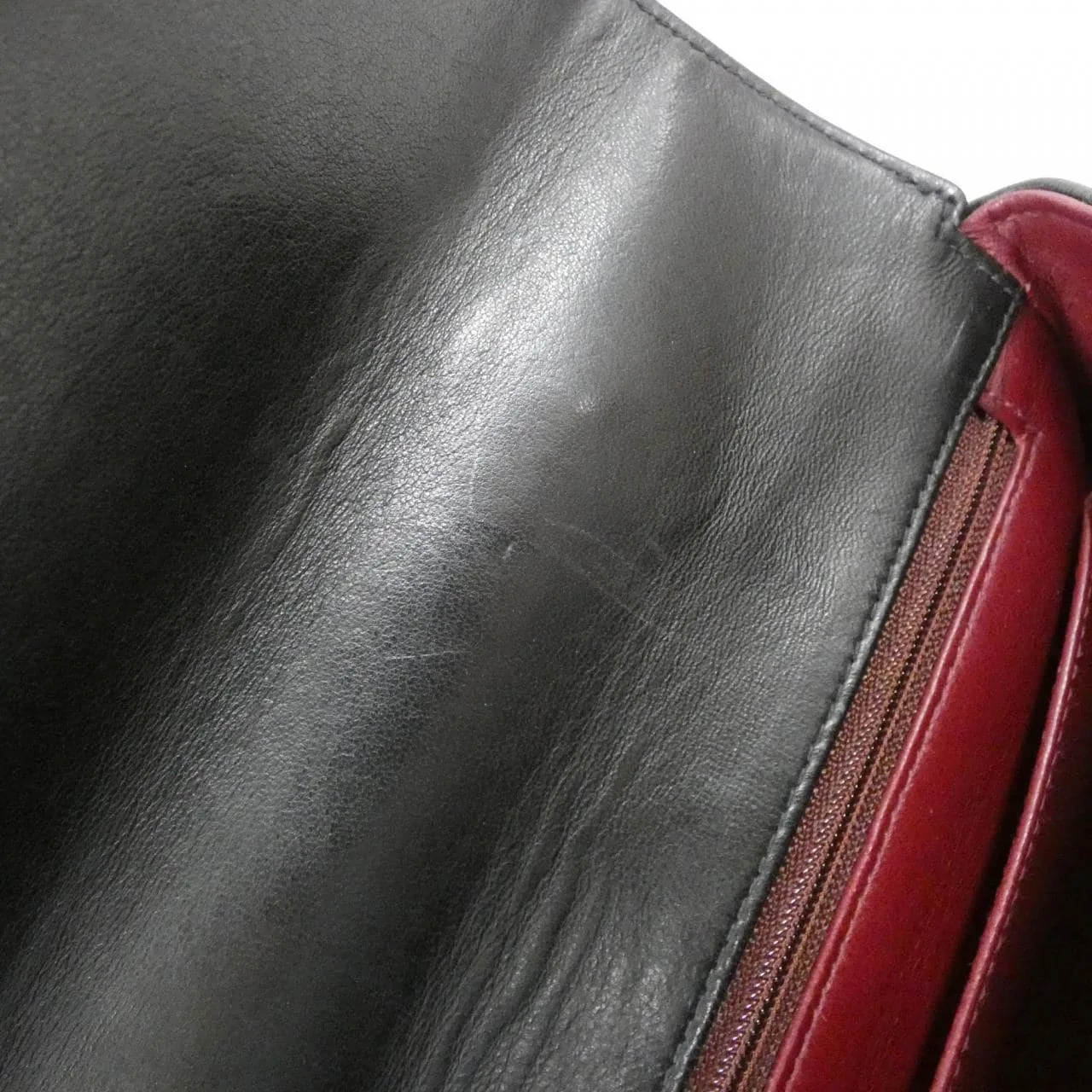 CHANEL 手提包 羊皮 黑色 羊皮 中古品A - 縮圖 9