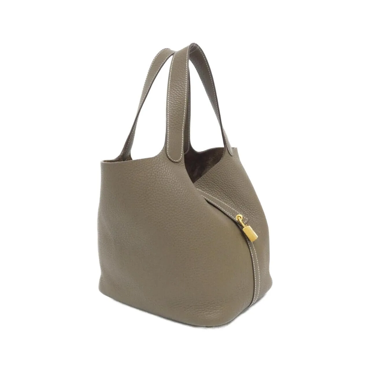 HERMES Picotin 060991CC Handbag Clemence