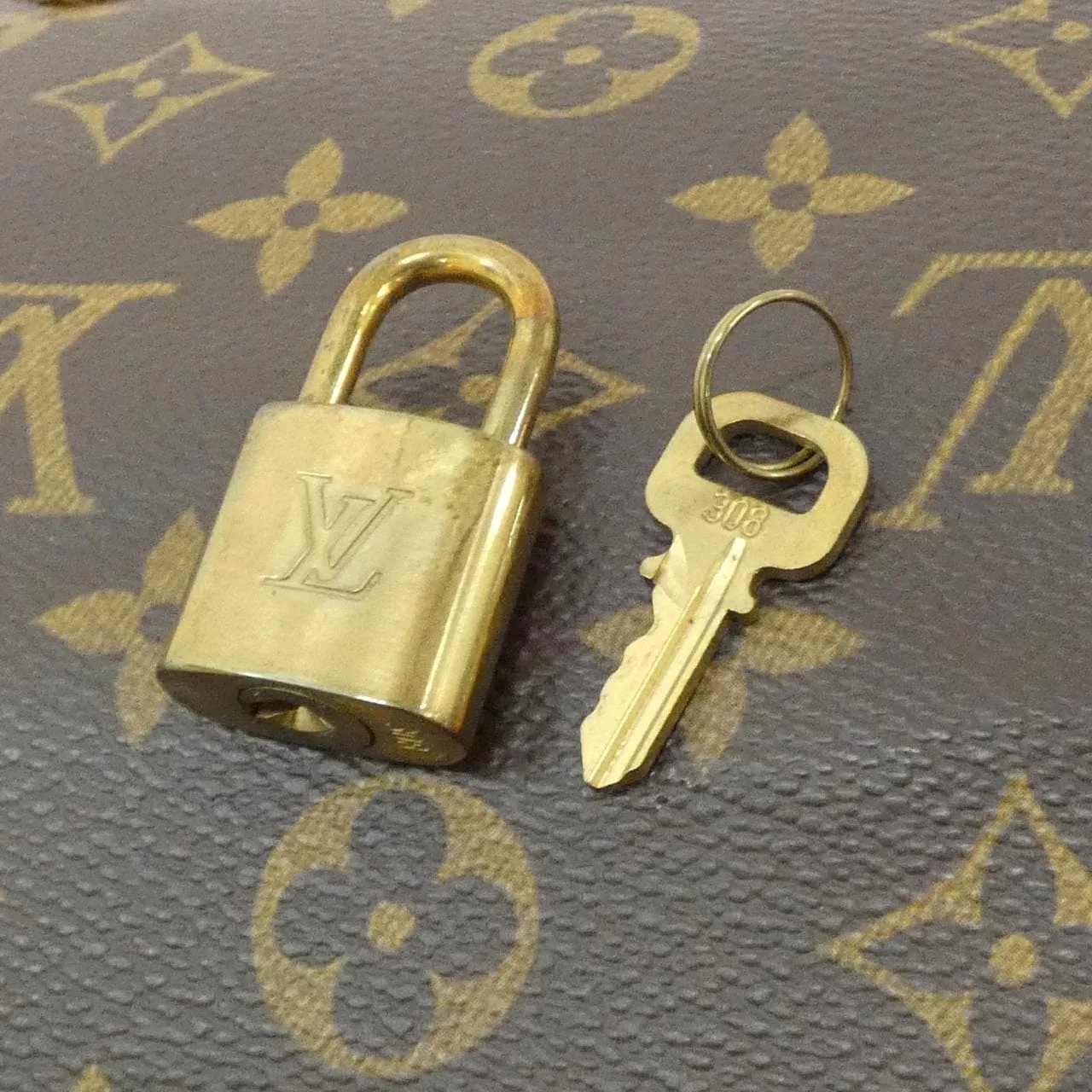 LOUIS VUITTON Speedy M41526 Boston Monogram 黑色 Monogram 中古品A - 縮圖 3