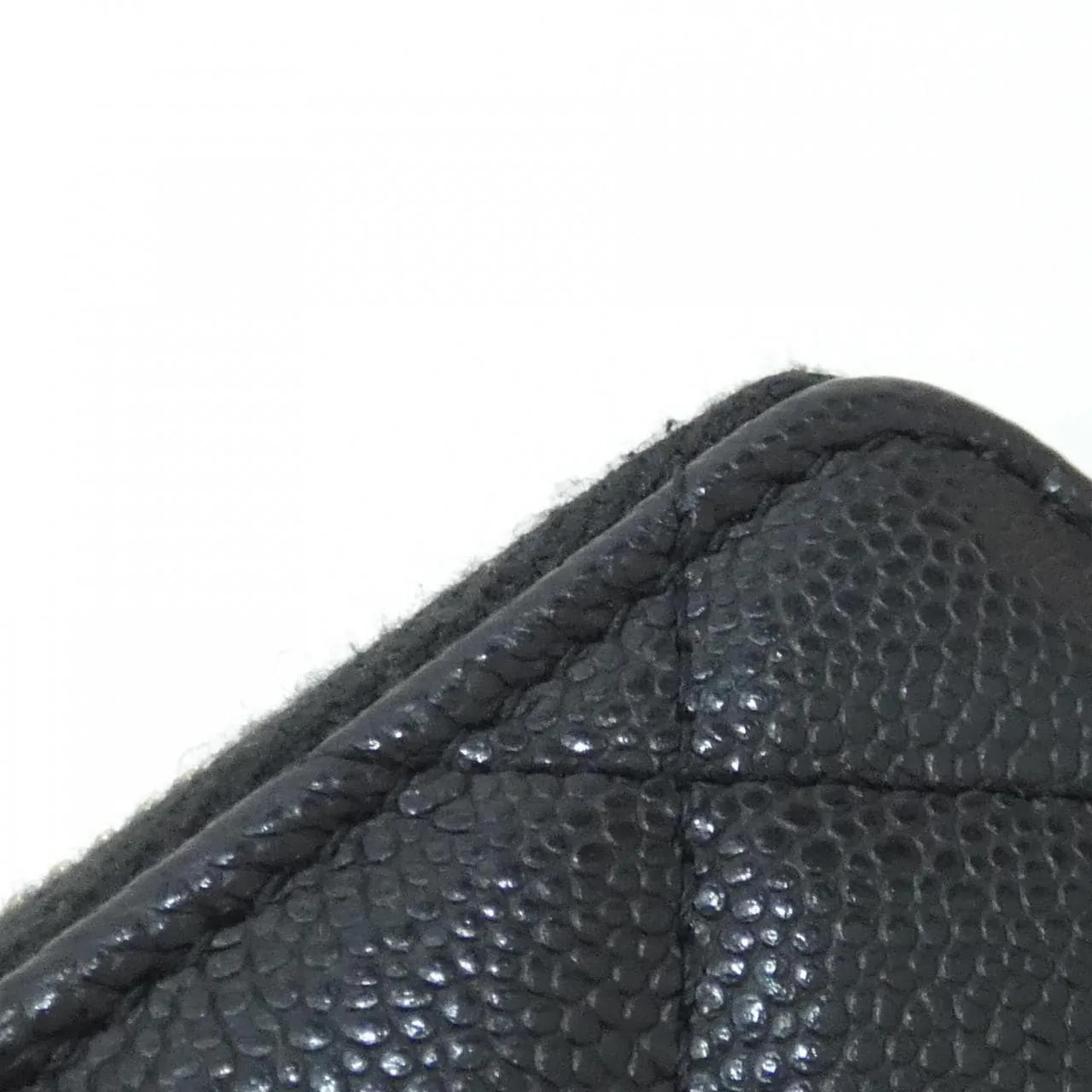 CHANEL Timeless Classic AP4893 Card Case Grained Calfskin 黑色 荔枝紋牛皮 中古品A - 縮圖 6