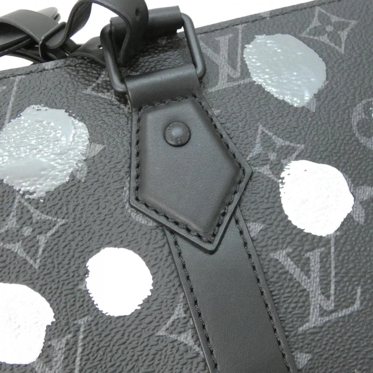 LOUIS VUITTON Eclipse M46404 Handbag Monogram 黑色 Monogram 中古品A - 縮圖 3