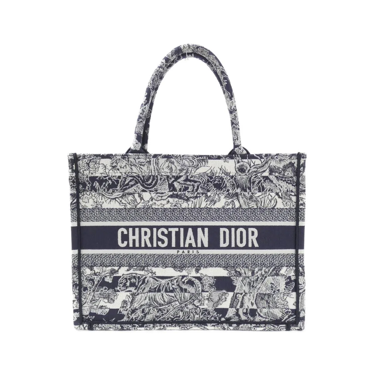 DIOR Book Tote M1296ZRGO Tote Canvas Blue
