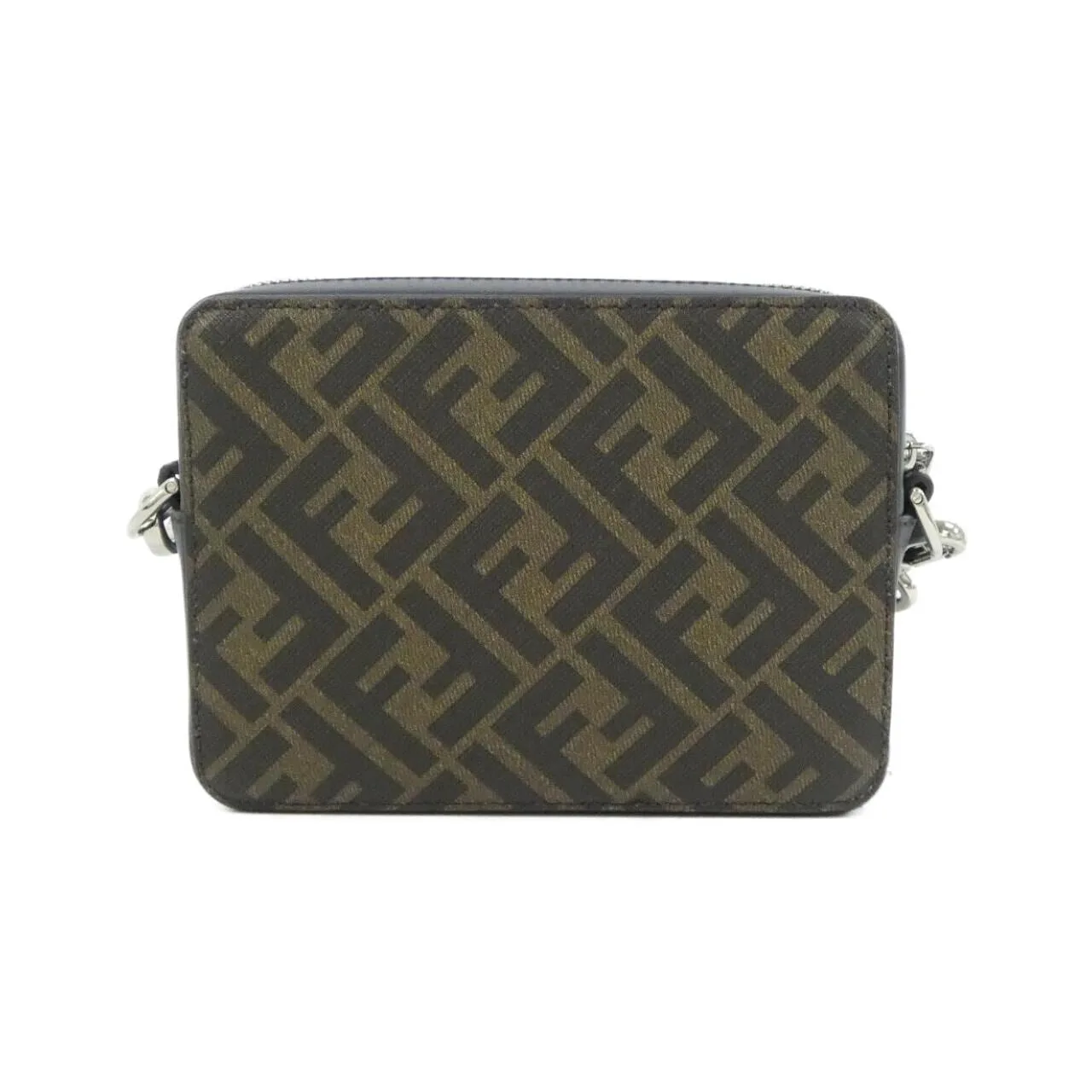 FENDI 7M0357 AFF2 Shoulder Canvas 黑色 帆布 中古品A - 縮圖 2