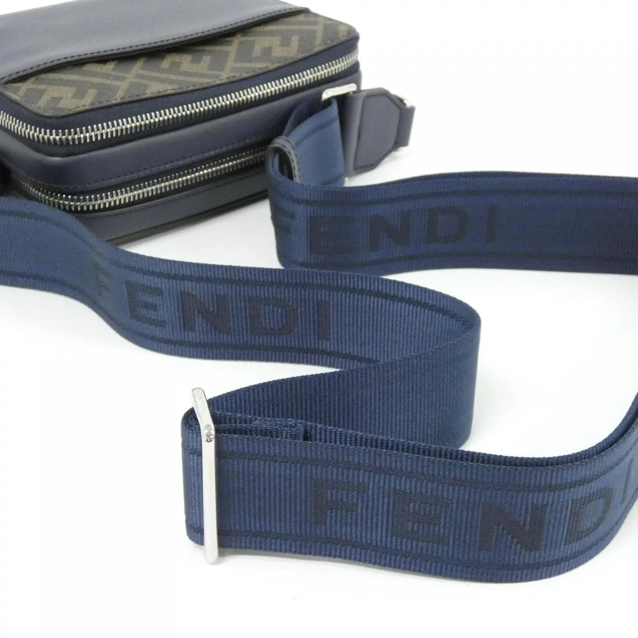 FENDI 7M0357 AFF2 Shoulder Canvas 黑色 帆布 中古品A - 縮圖 6