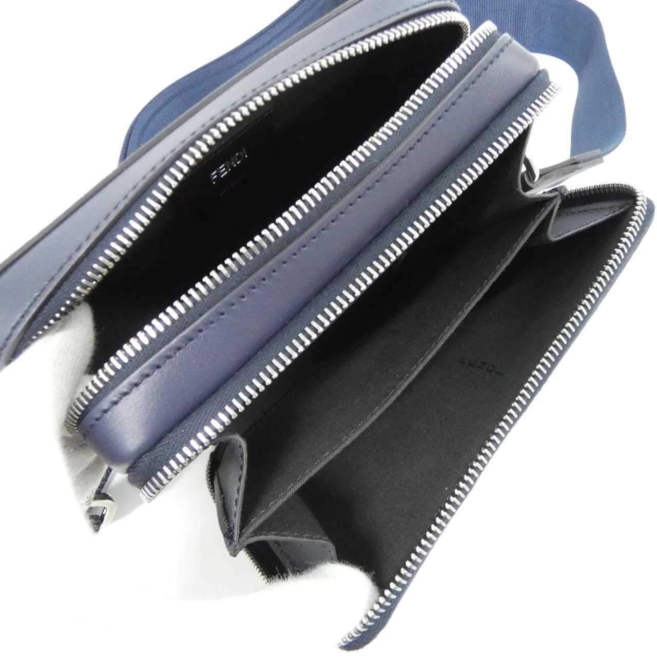 FENDI 7M0357 AFF2 Shoulder Canvas 黑色 帆布 中古品A - 縮圖 7