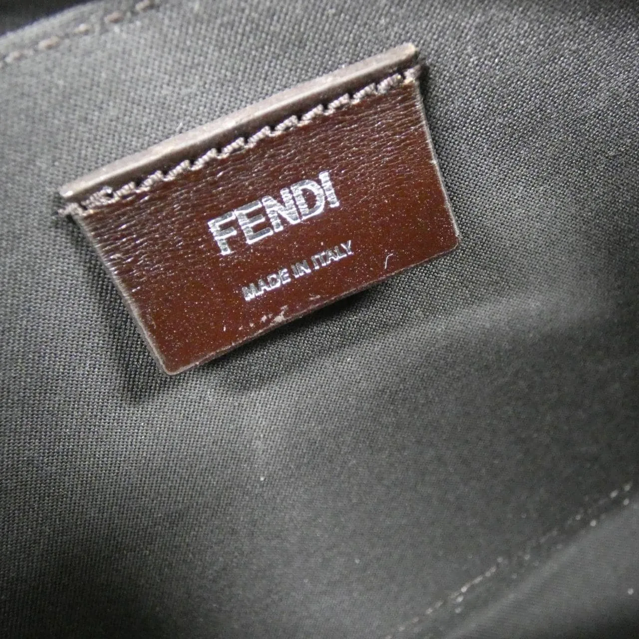 FENDI 7M0357 AFF2 Shoulder Canvas 黑色 帆布 中古品A - 縮圖 8