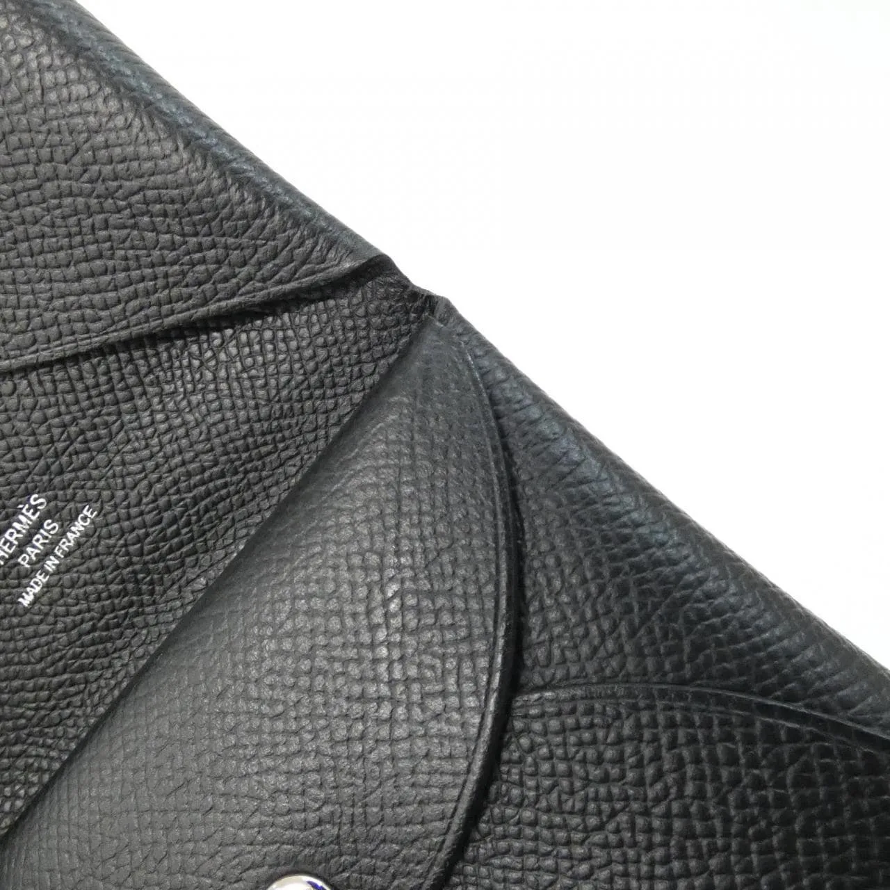 HERMES 083035CK Coin Case Epsom Black Epsom Leather Rank A - Thumbnail 4