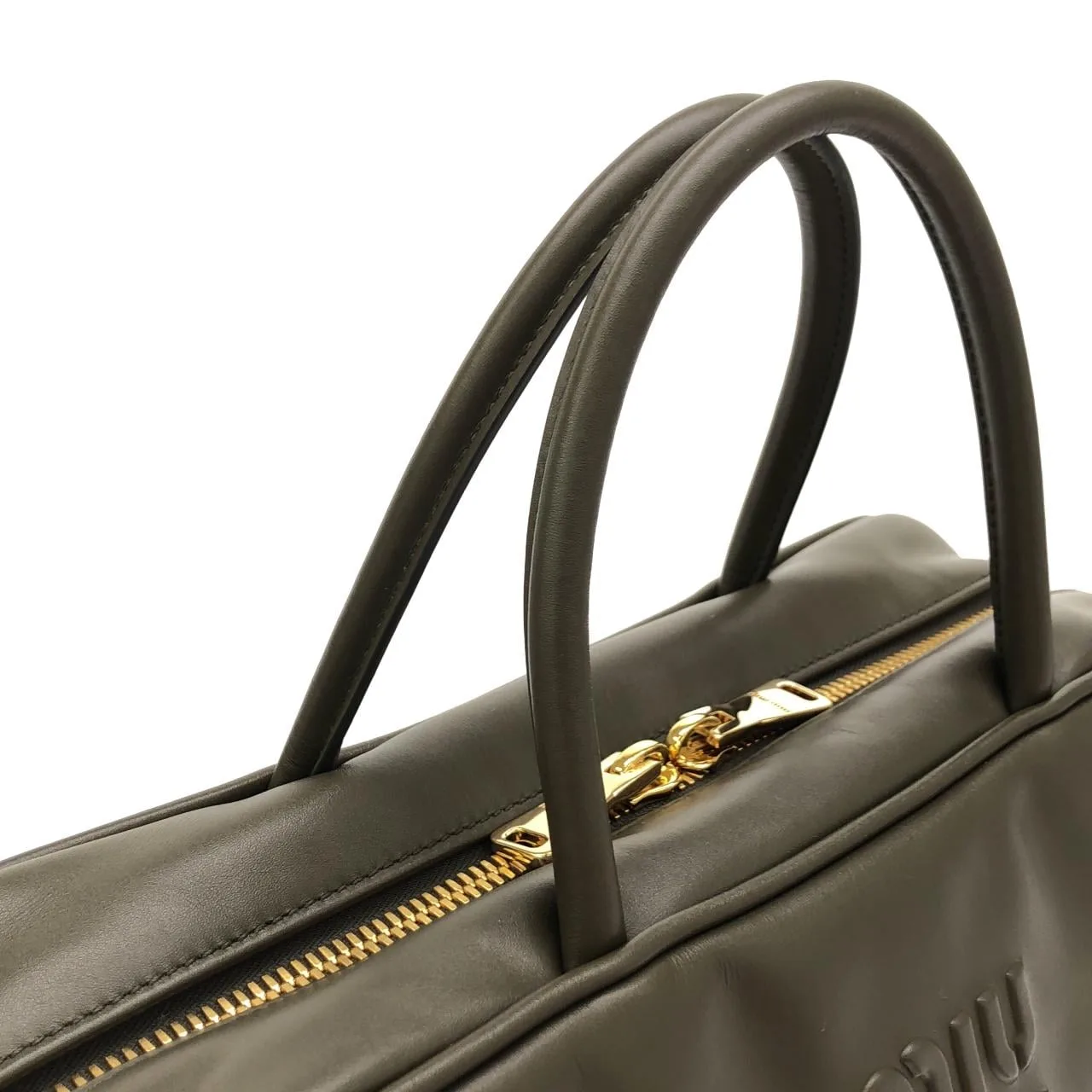 MIU MIU 5BB117 手提包 黑色 中古品A - 縮圖 5