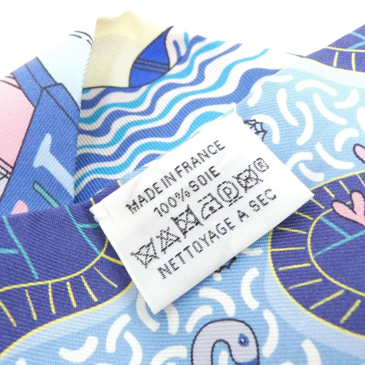 HERMES 063806S Scarf Blue Rank A - Thumbnail 3