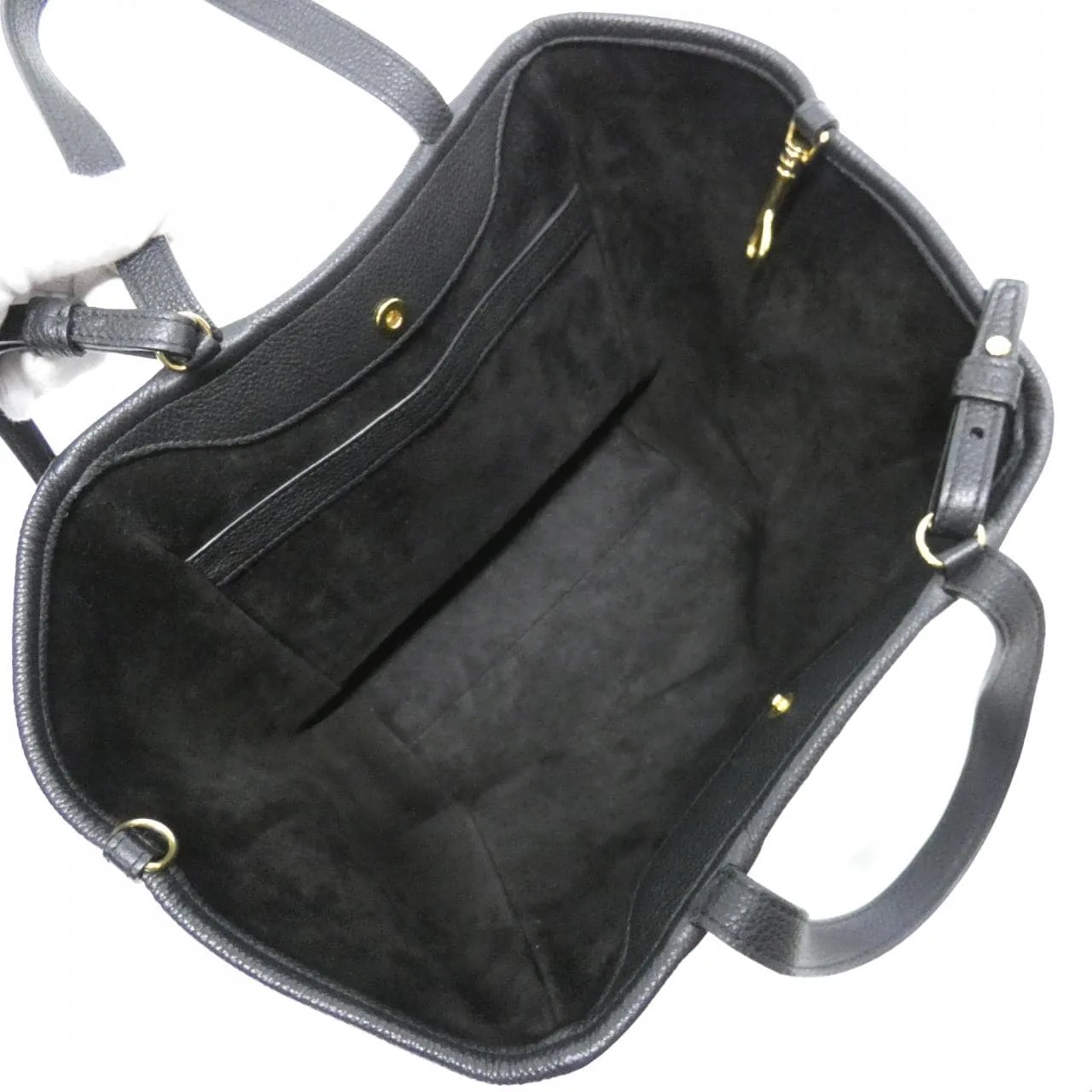 CELINE Cabas 194073CR7 Handbag Black Rank A - Thumbnail 6