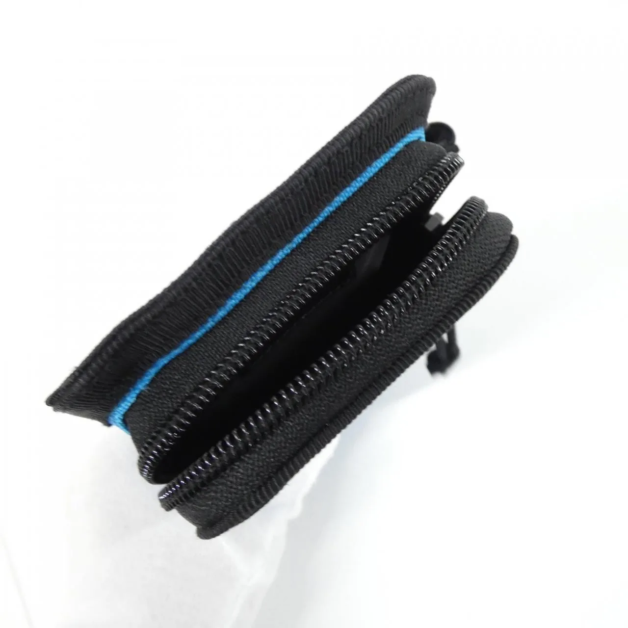 BALENCIAGA 655947 2JMM7 Wallet Nylon 黑色 尼龍 中古品A - 縮圖 6