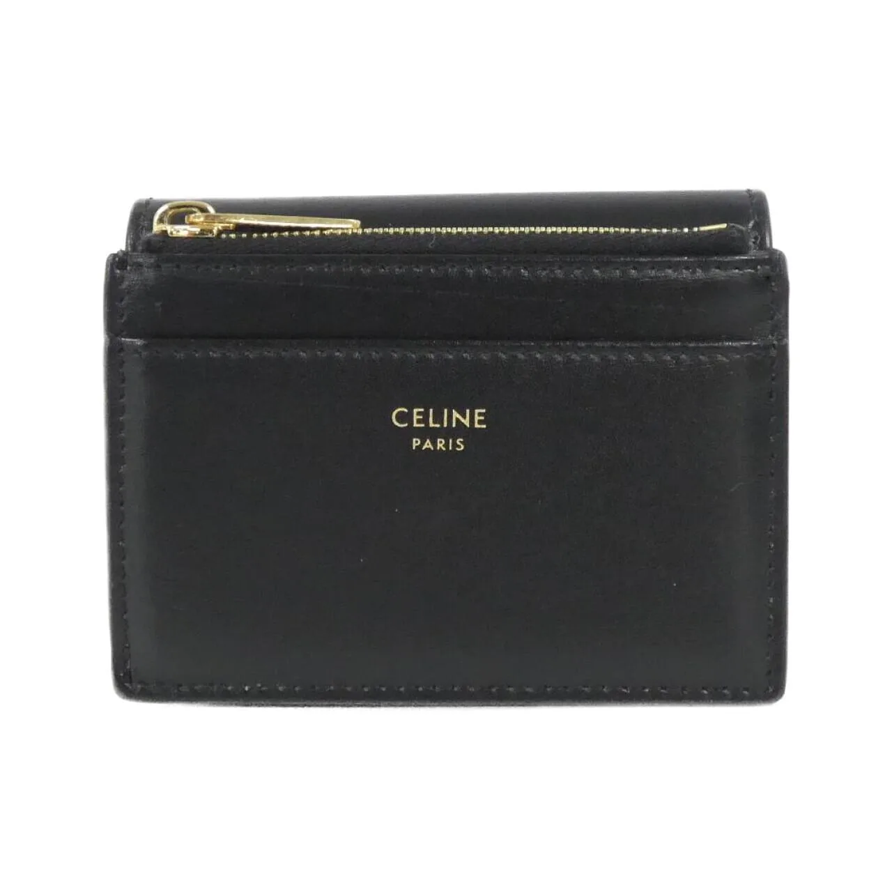CELINE 10I653DPV Wallet Black Rank A - Thumbnail 2