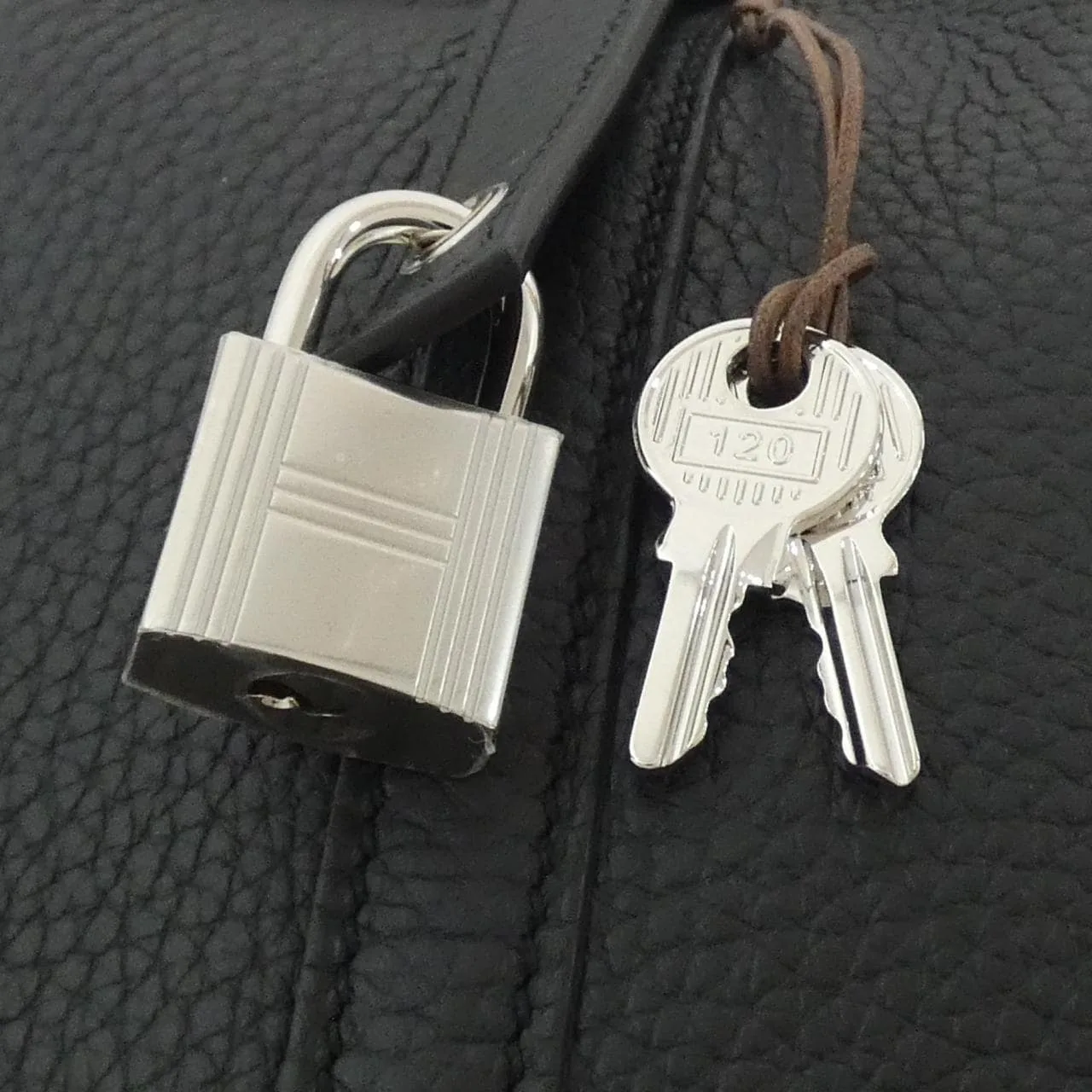 HERMES Picotin 056289CK Handbag Clemence Black Clemence Leather Unused - Thumbnail 3