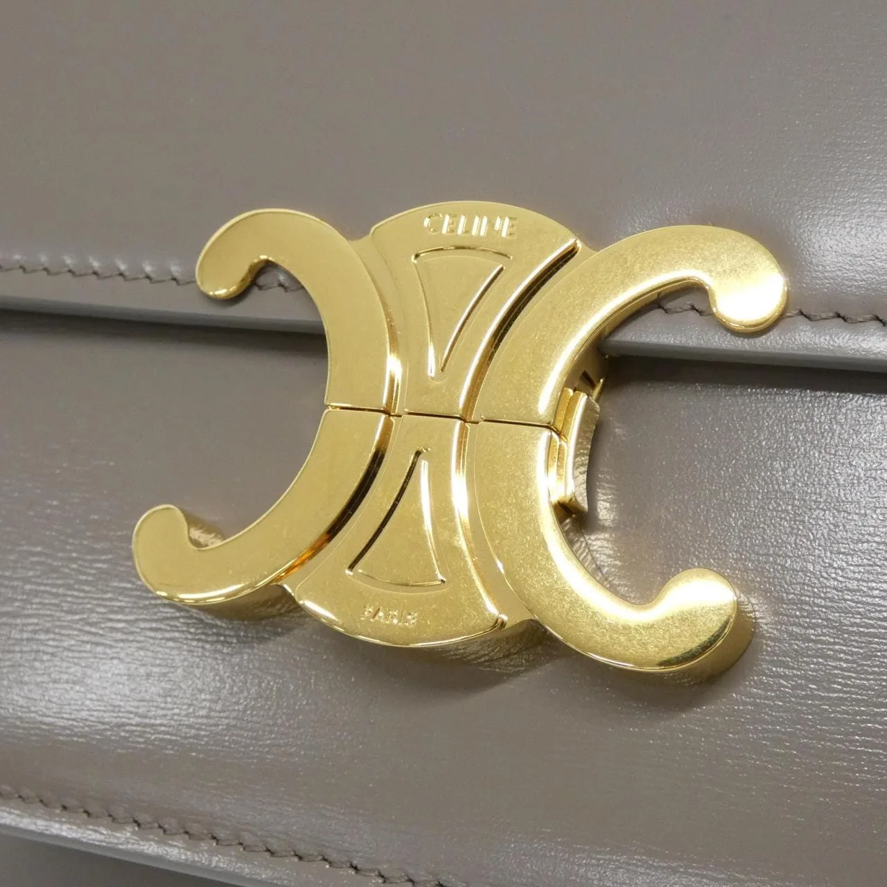 CELINE Triomphe 188423BF4 Shoulder Black Rank A - Thumbnail 4