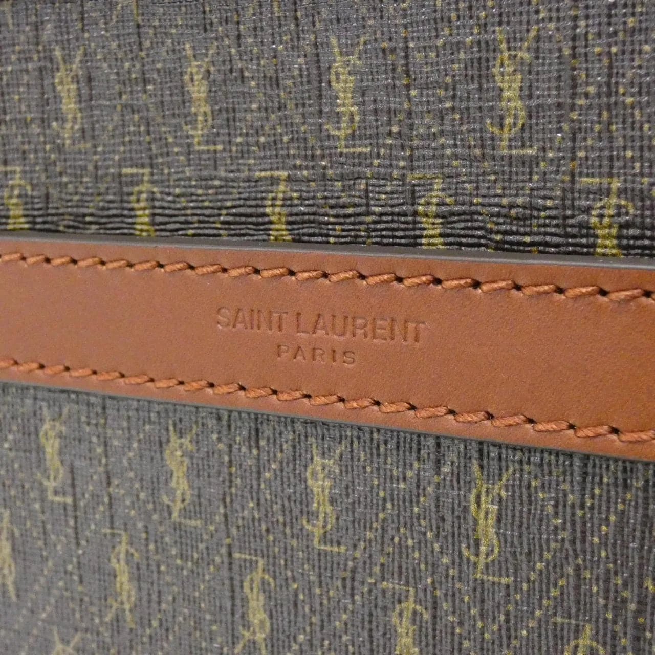 SAINT LAURENT 669957 2UY2W 肩背包 Monogram 黑色 Monogram 中古品A - 縮圖 4