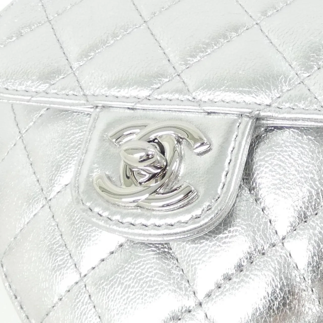 CHANEL Timeless Classic AP2784 Shoulder Lambskin Silver Lambskin Rank A - Thumbnail 4
