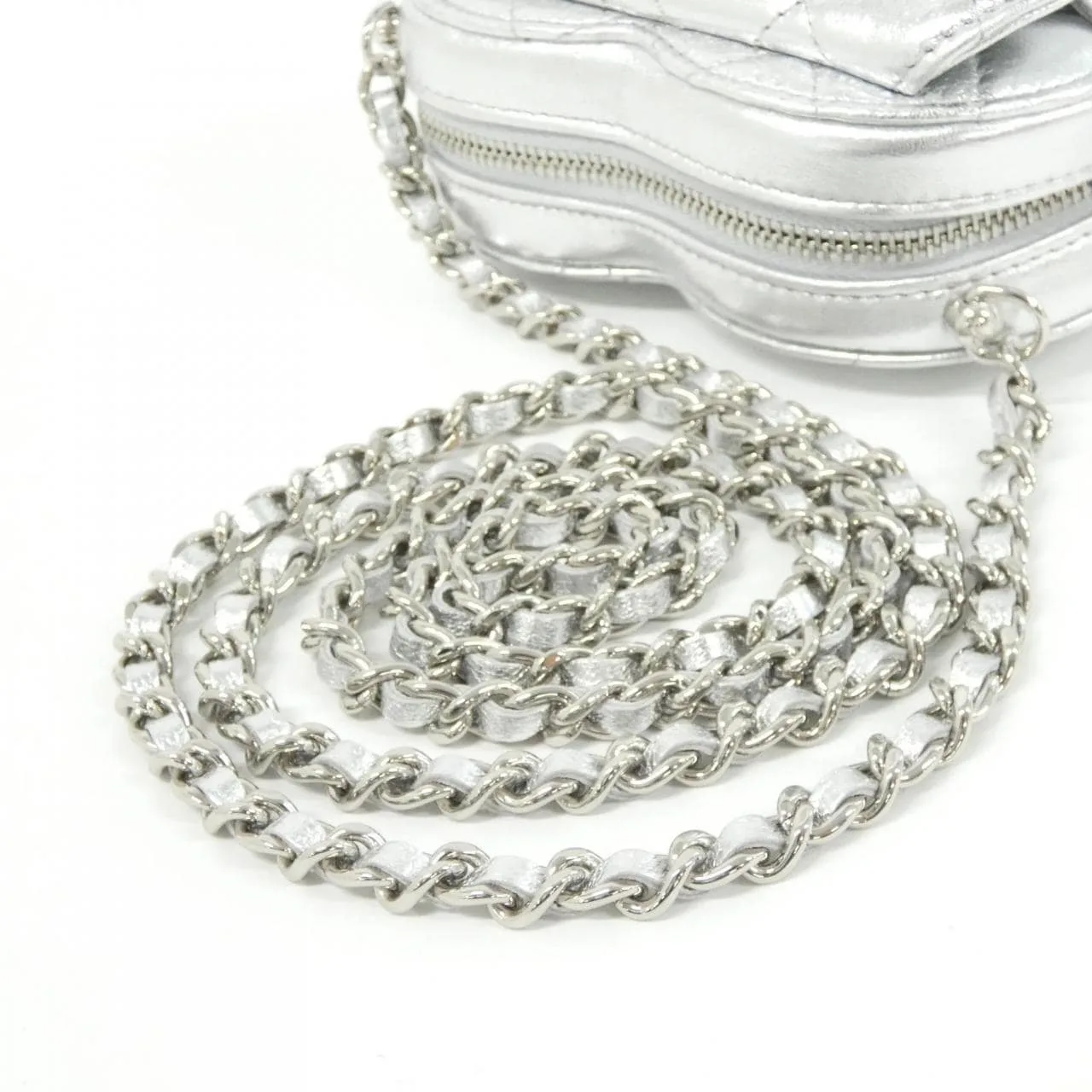 CHANEL Timeless Classic AP2784 Shoulder Lambskin Silver Lambskin Rank A - Thumbnail 5