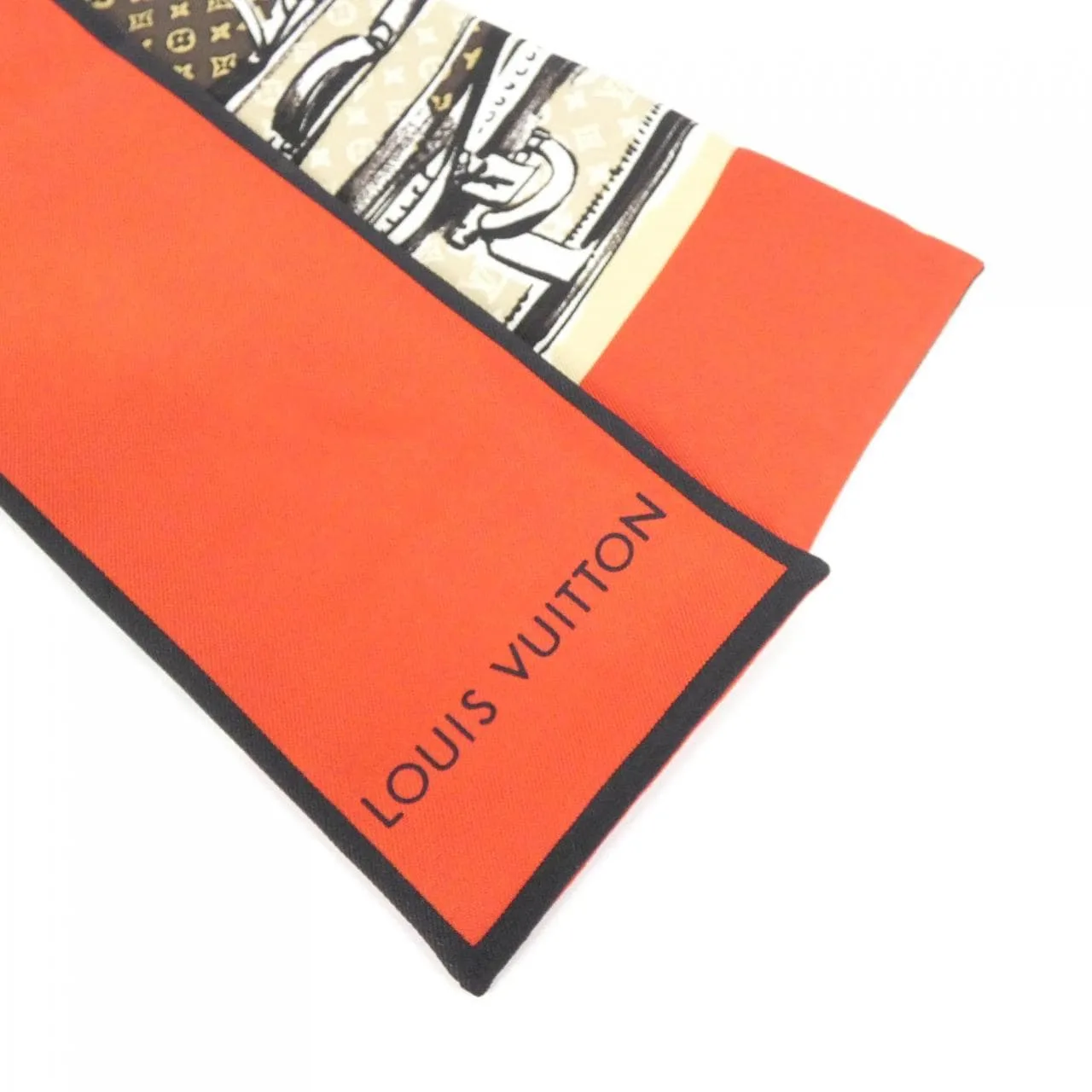 LOUIS VUITTON M73964 Scarf Black Rank A - Thumbnail 2