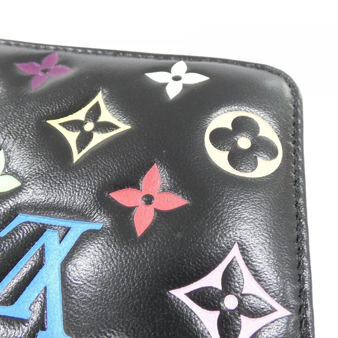 LOUIS VUITTON M14096 Wallet Lambskin Multicolor 羊皮 中古品A - 縮圖 3