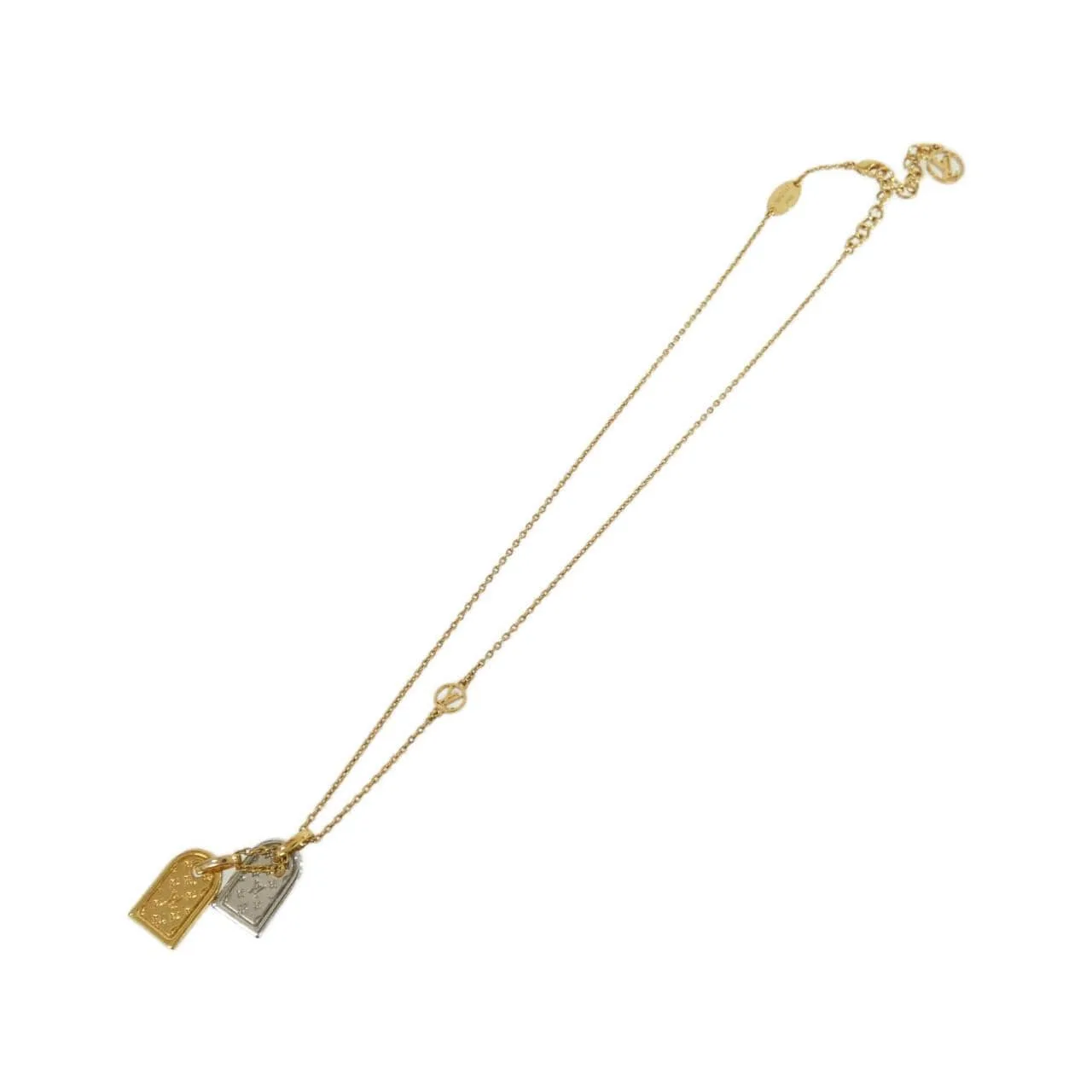 LOUIS VUITTON M63141 Accessories Lambskin 金色 羊皮 中古品A - 縮圖 2