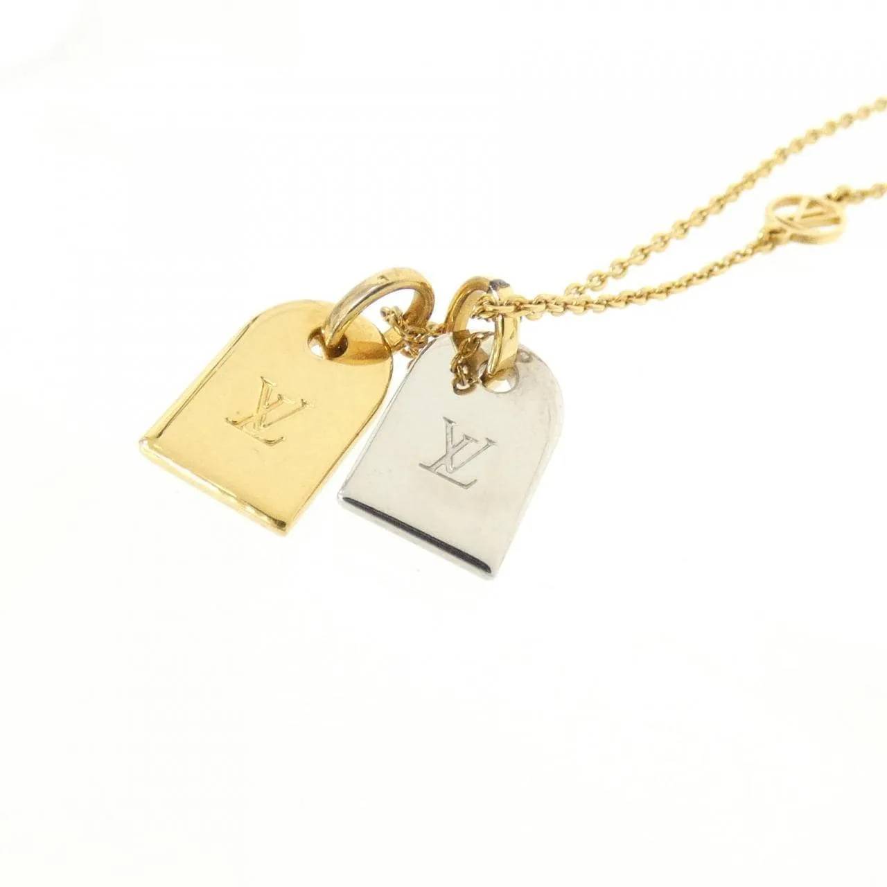 LOUIS VUITTON M63141 Accessories Lambskin 金色 羊皮 中古品A - 縮圖 3