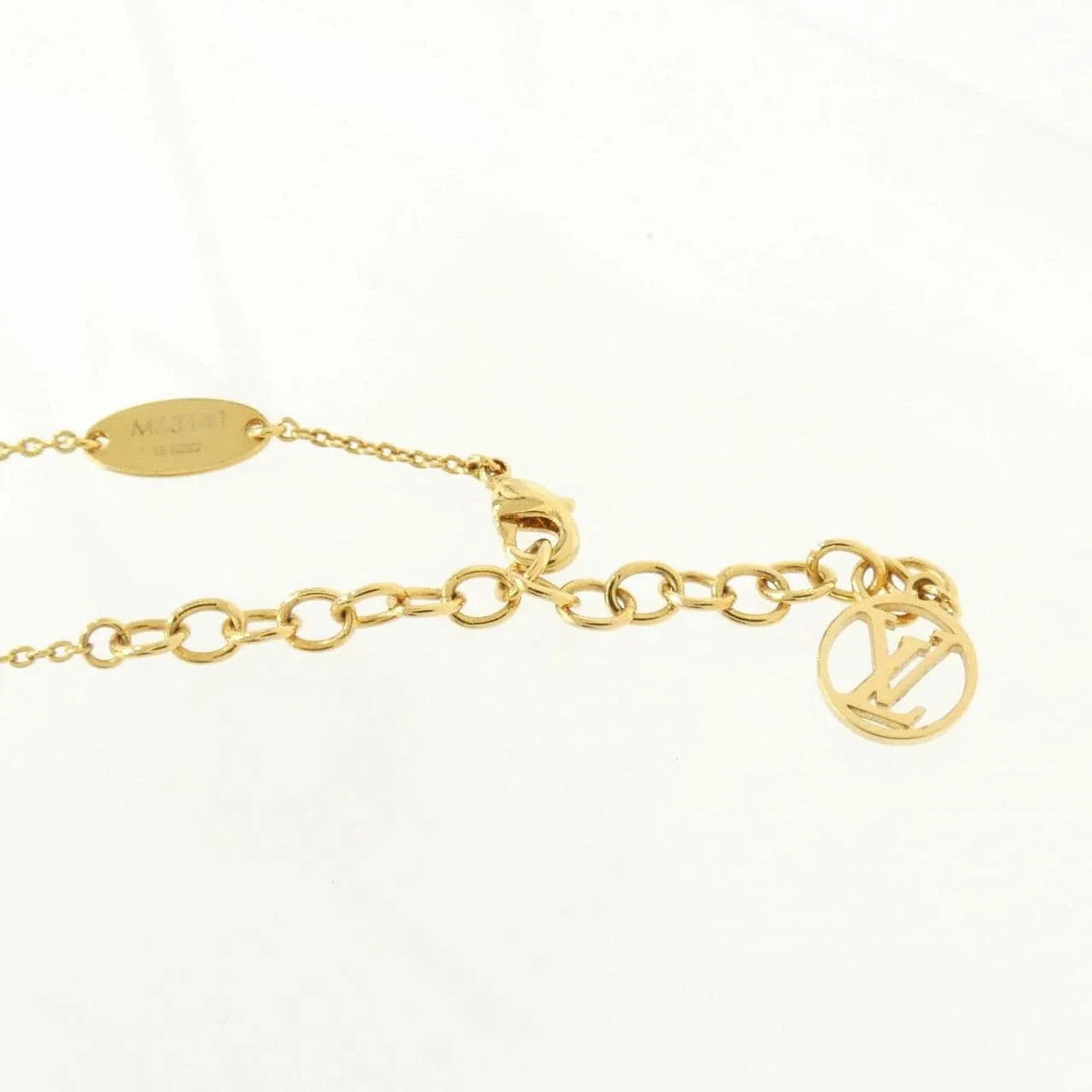 LOUIS VUITTON M63141 Accessories Lambskin 金色 羊皮 中古品A - 縮圖 4