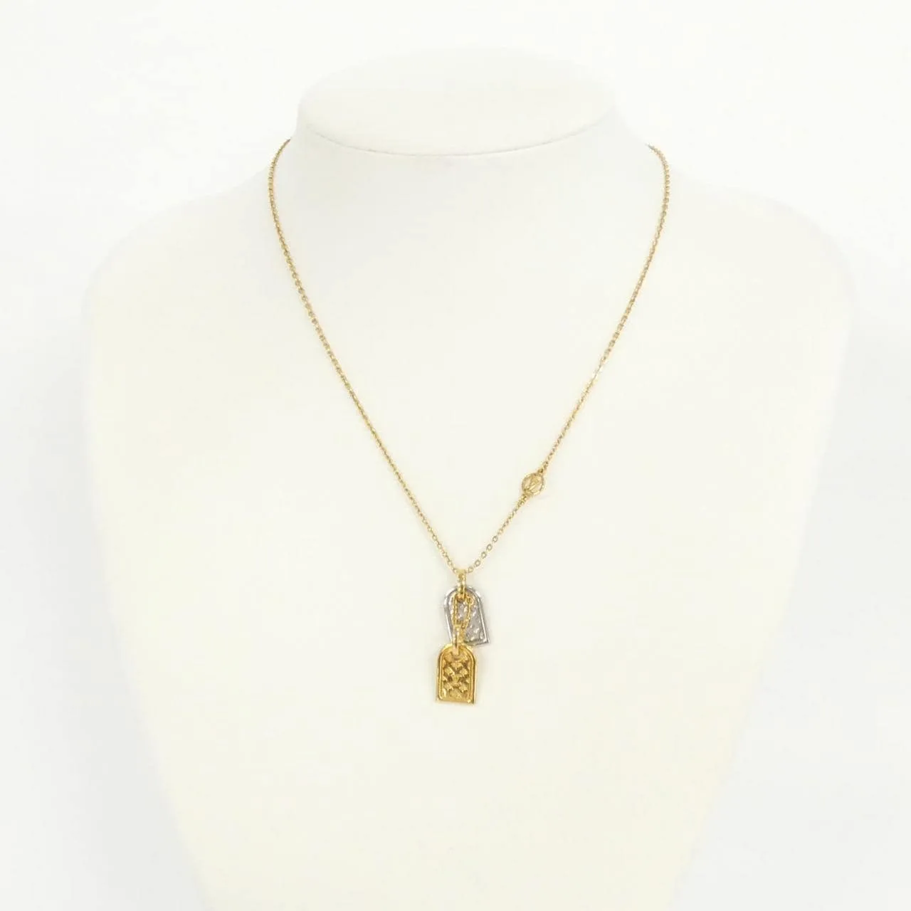 LOUIS VUITTON M63141 Accessories Lambskin 金色 羊皮 中古品A - 縮圖 5