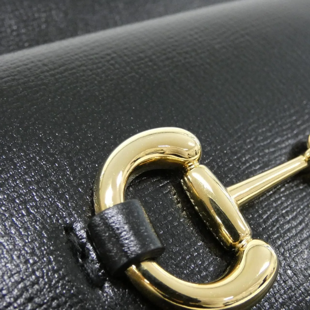 GUCCI Horsebit 1955 645454 1DB0G Shoulder Leather Black Leather Rank A - Thumbnail 4