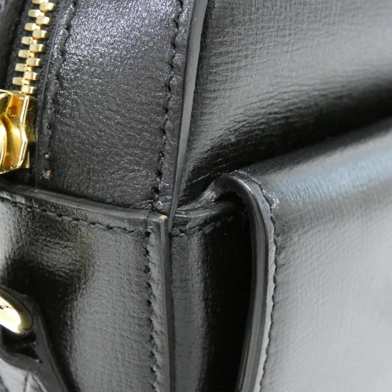 GUCCI Horsebit 1955 645454 1DB0G Shoulder Leather Black Leather Rank A - Thumbnail 5