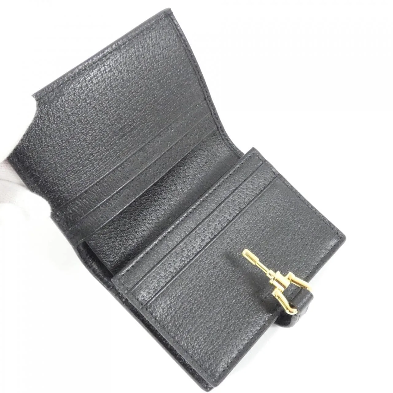 GUCCI 645536 UN3BG Wallet Denim Black Denim Rank A - Thumbnail 3