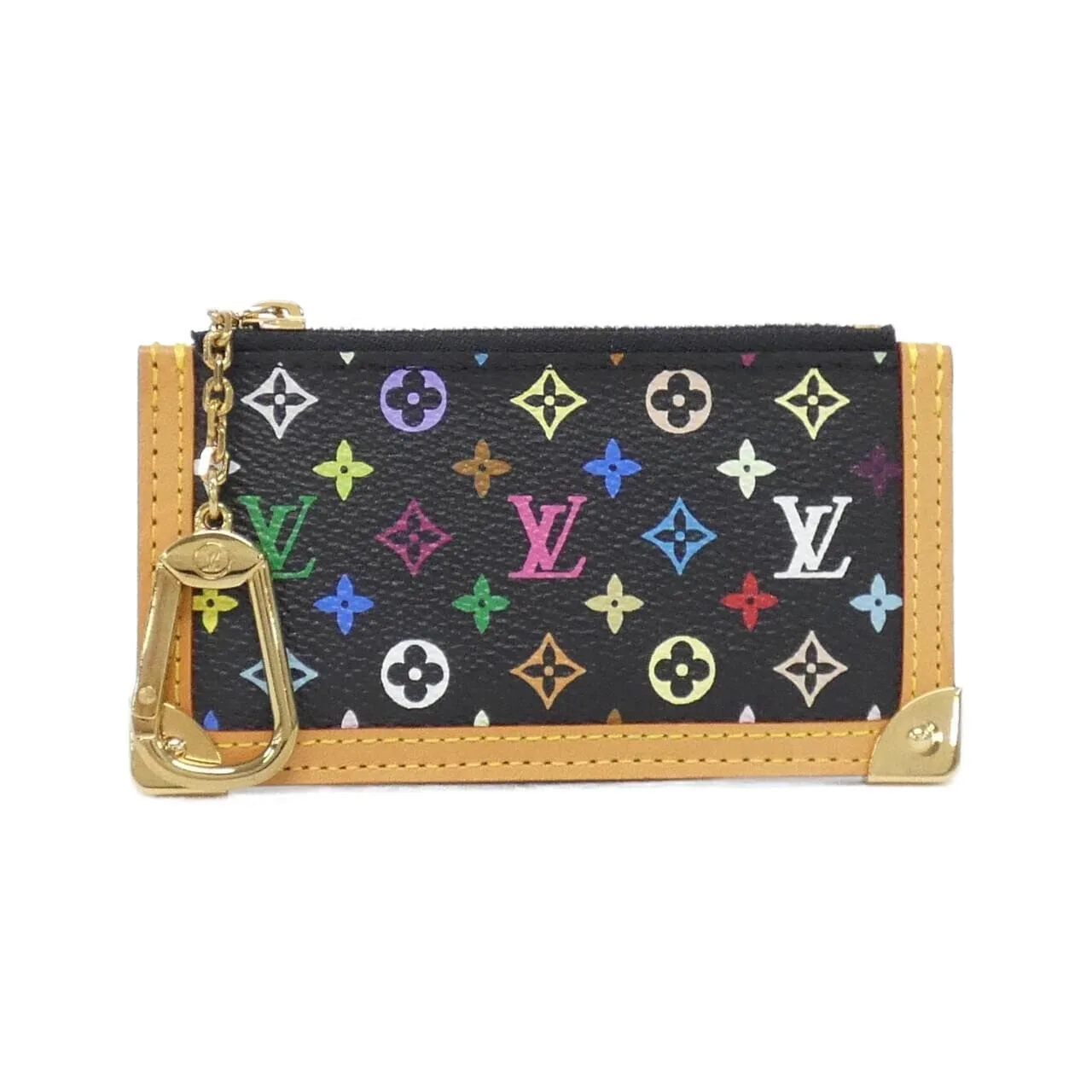 LOUIS VUITTON Pochette M92654 Coin Case Canvas Multicolor
