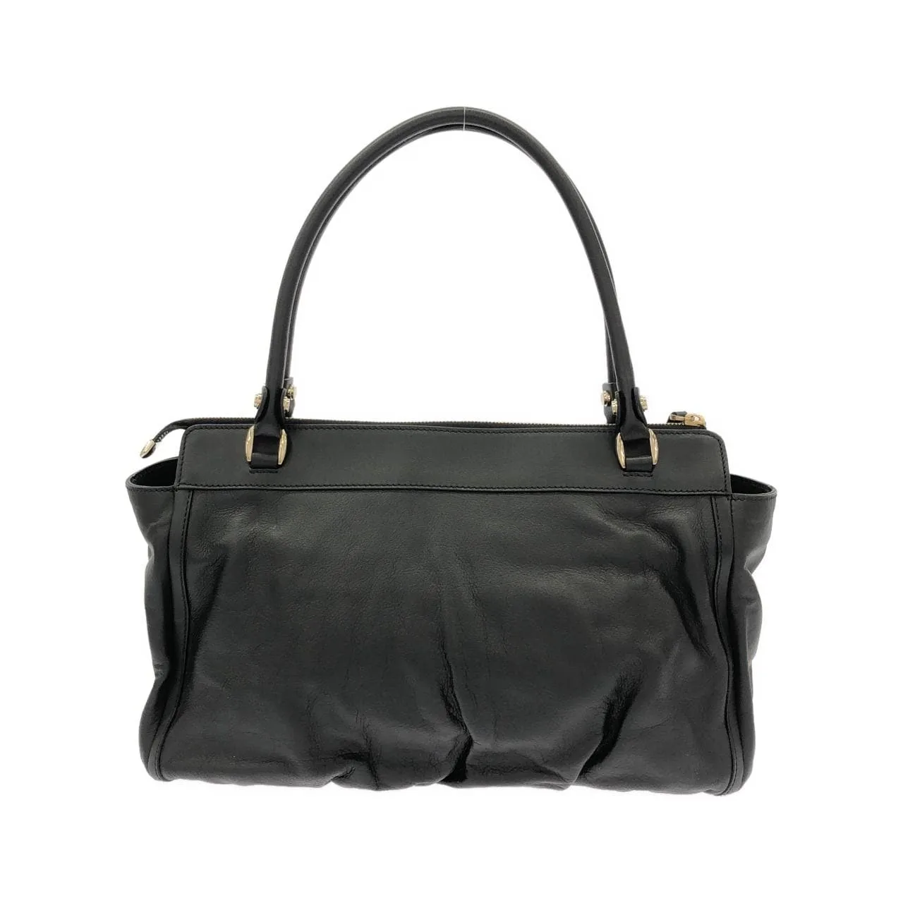 GUCCI 189831 手提包 皮革 黑色 皮革 中古品A - 縮圖 2