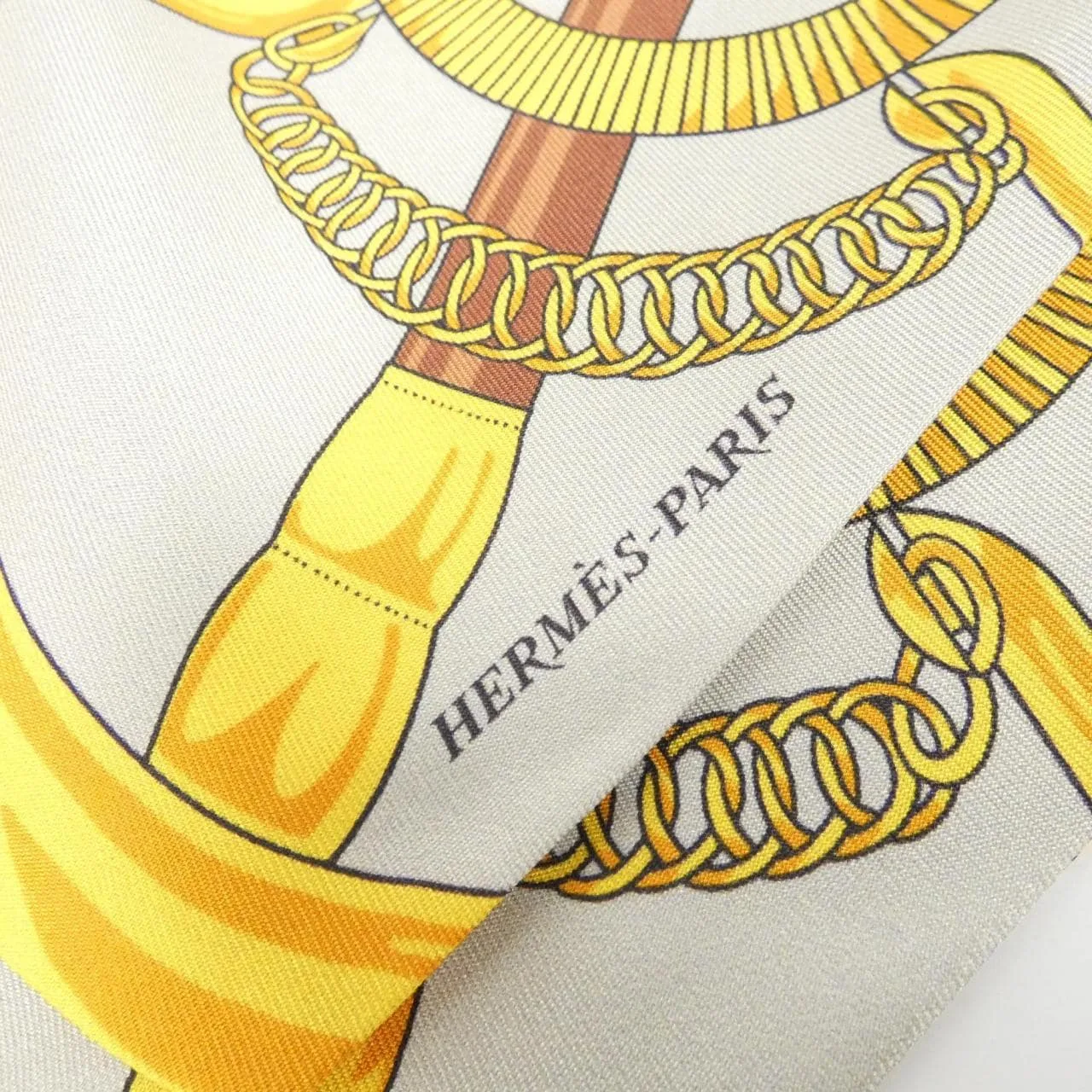 HERMES Scarf Black Rank A - Thumbnail 3