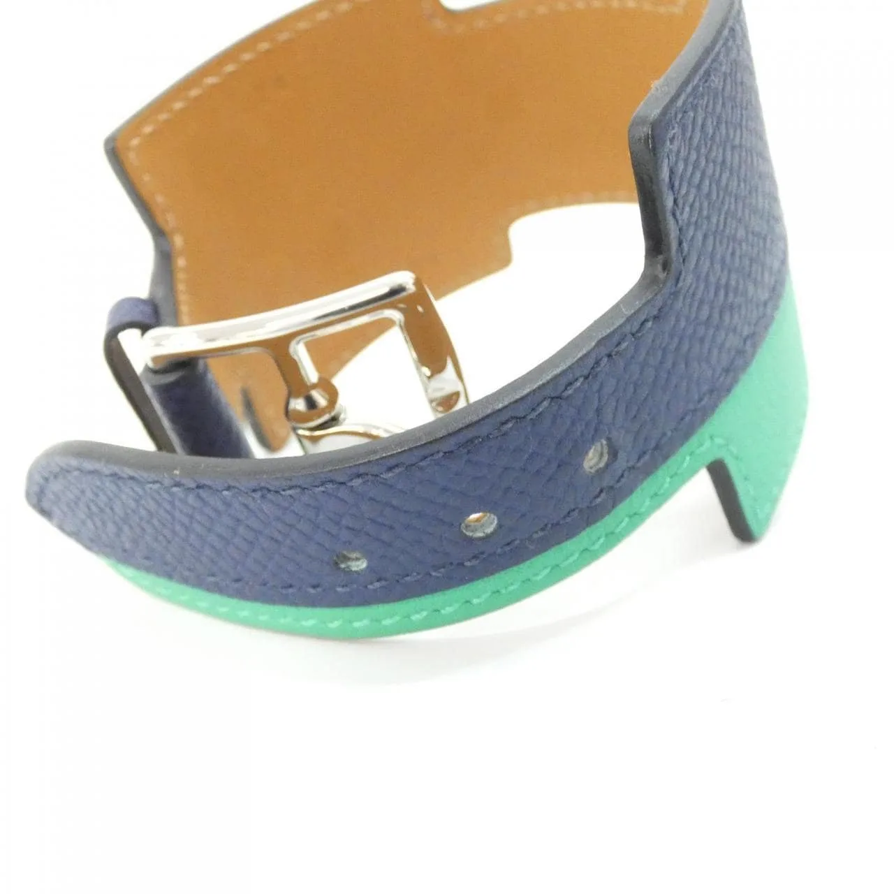 HERMES 500233FK Accessories Epsom Navy Epsom Leather Rank A - Thumbnail 7