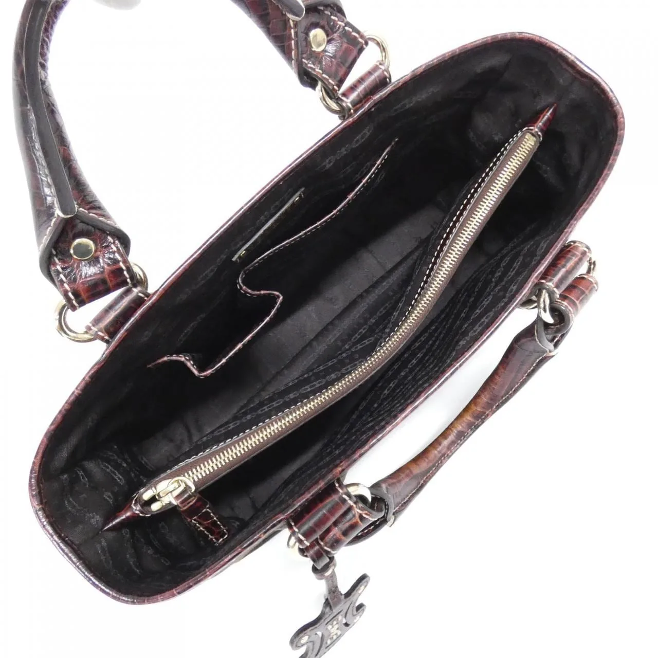 CELINE Boogie 134022ARS Handbag Canvas Black Canvas Rank A - Thumbnail 7