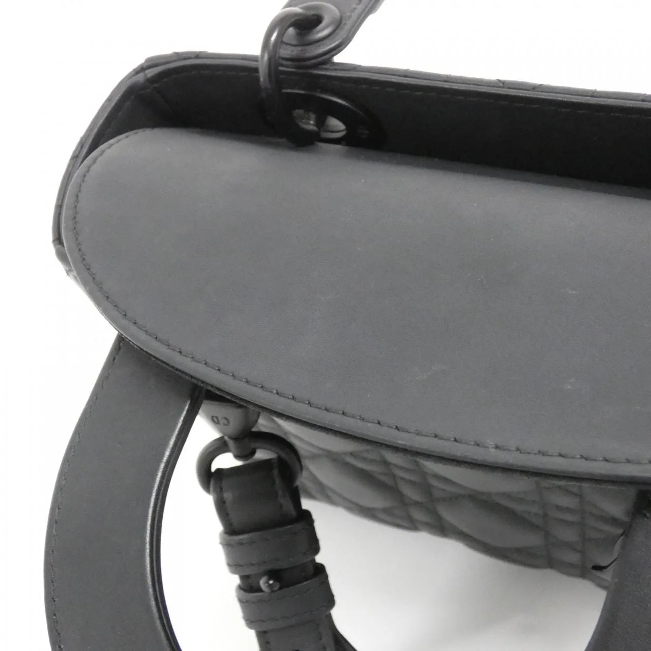 DIOR Lady Dior M0538SLOI Handbag Black Rank A - Thumbnail 4