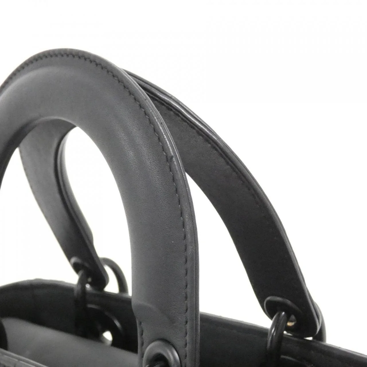 DIOR Lady Dior M0538SLOI Handbag Black Rank A - Thumbnail 8