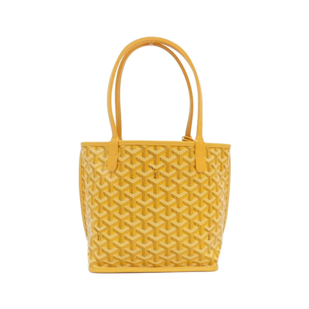 GOYARD Anjou Handbag Canvas 黃色 帆布 中古品A - 縮圖 2