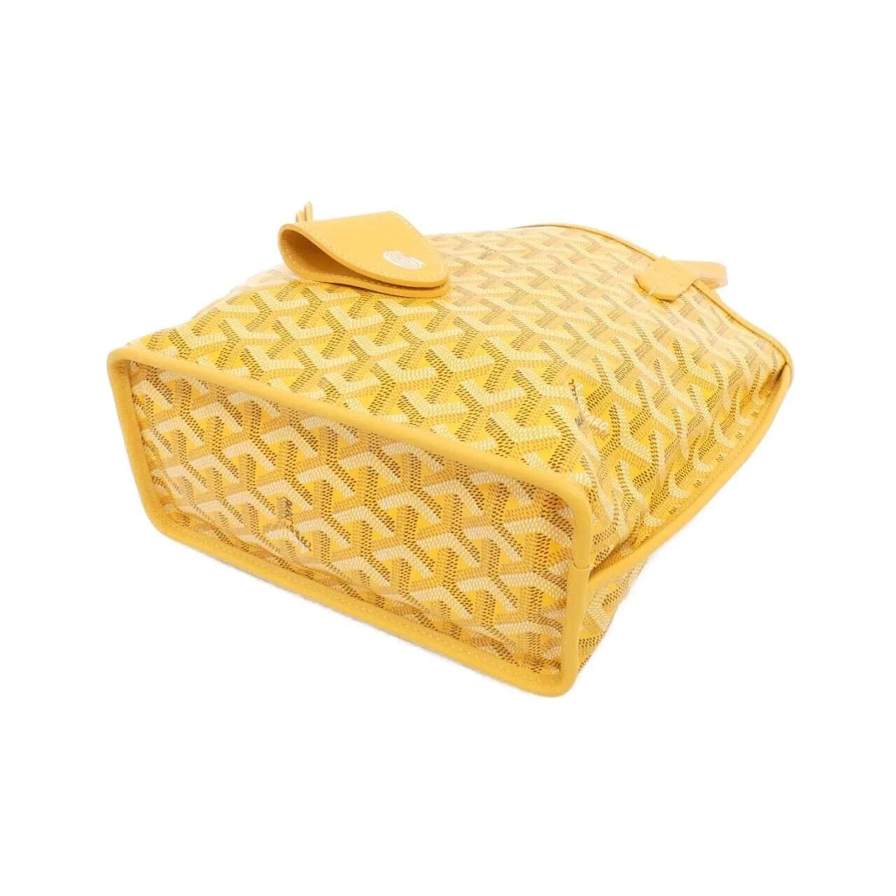 GOYARD Anjou Handbag Canvas 黃色 帆布 中古品A - 縮圖 3