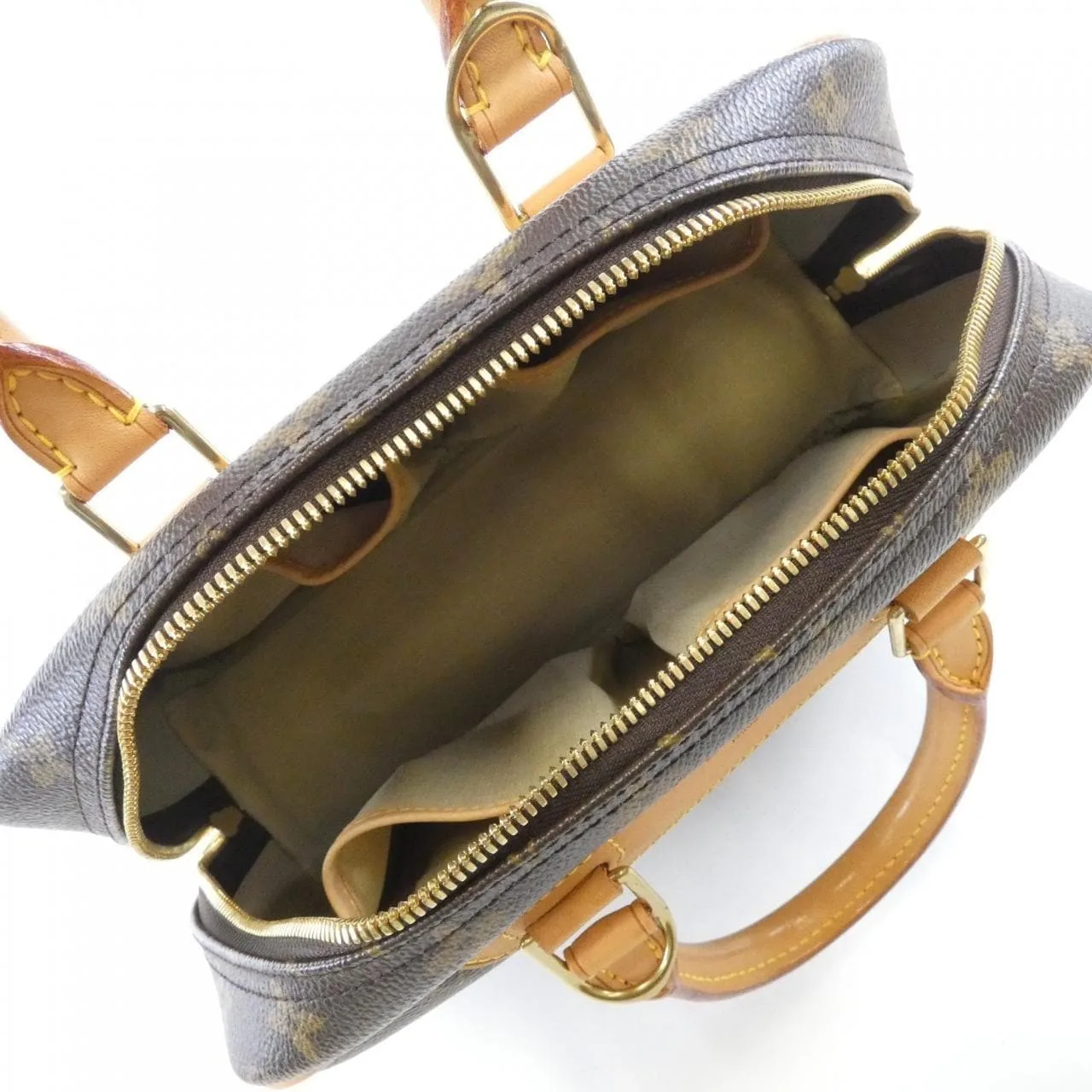 LOUIS VUITTON M42228 Handbag Monogram 黑色 Monogram 中古品A - 縮圖 9