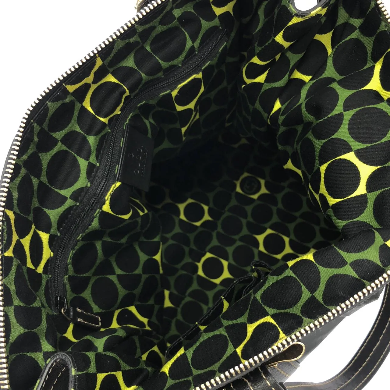 GUCCI 181491 手提包 皮革 黑色 皮革 中古品A - 縮圖 8