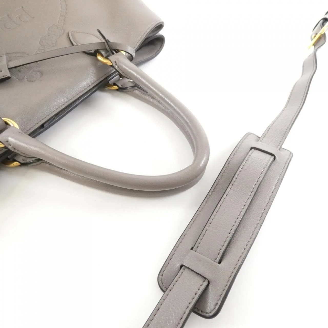 PRADA 1BA579 手提包 黑色 中古品A - 縮圖 4