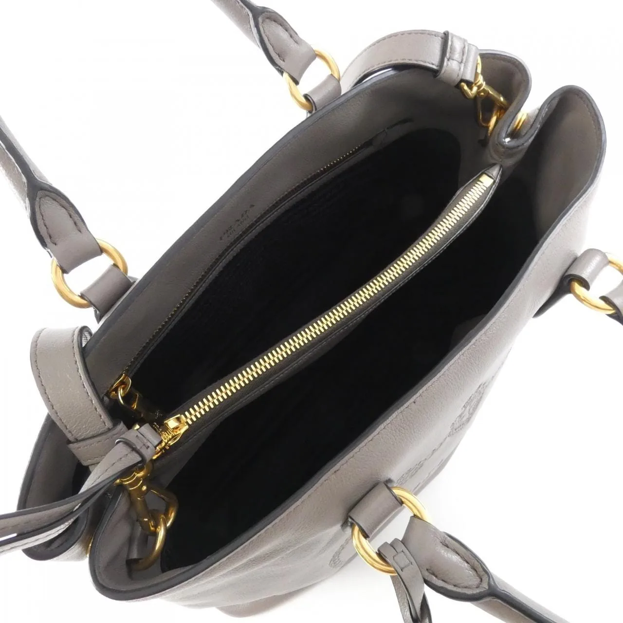 PRADA 1BA579 手提包 黑色 中古品A - 縮圖 8