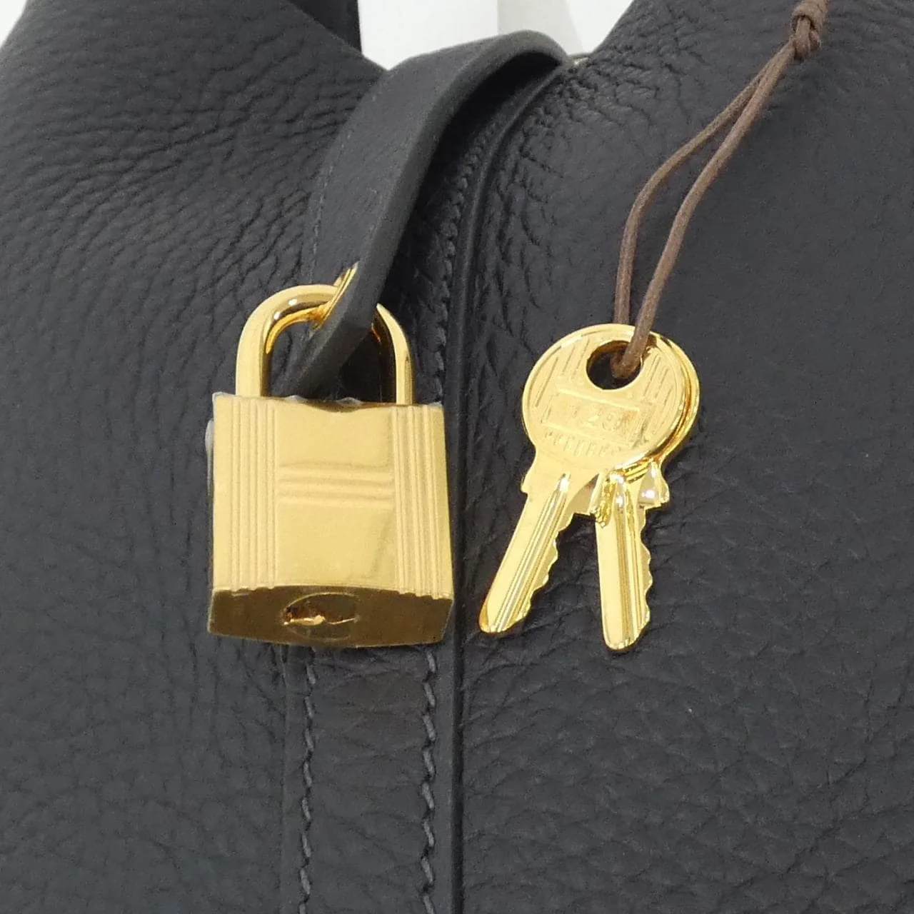 HERMES Picotin 056289CC Handbag Clemence Clemence Leather Unused - Thumbnail 3