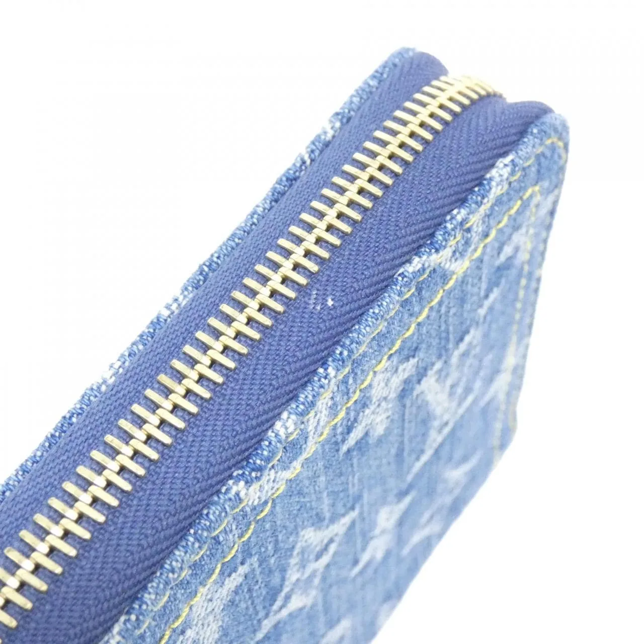 LOUIS VUITTON M82958 Wallet Monogram 藍色 Monogram 中古品A - 縮圖 3