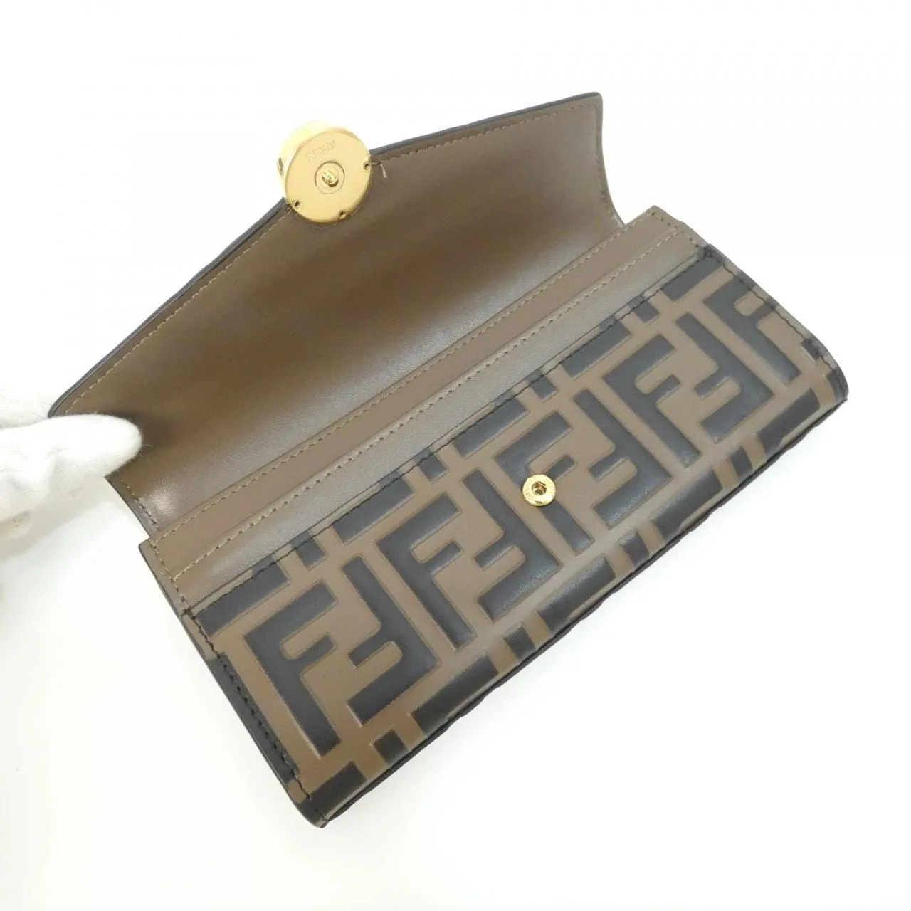 FENDI 8M0251 AAFM Wallet 黑色 中古品A - 縮圖 5