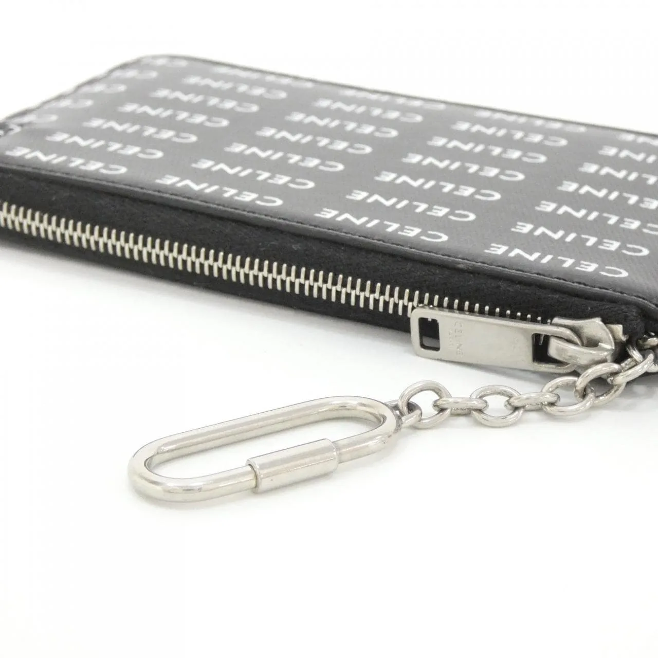 CELINE 10B772DTN Coin Case Canvas Black Canvas Rank A - Thumbnail 3
